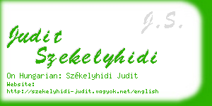 judit szekelyhidi business card