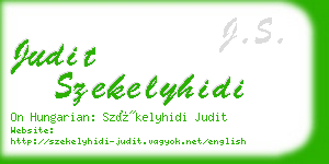 judit szekelyhidi business card